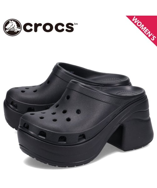 クロックス crocs サンダル クロッグサンダル サイレン レディース 厚底 ハイヒール SIREN CLOG ブラック 黒 208547 人気・おすすめ｜使いやすい・旅行におすすめ 品質保証 全国発送 正規品・日本国内発送・安心保証付き