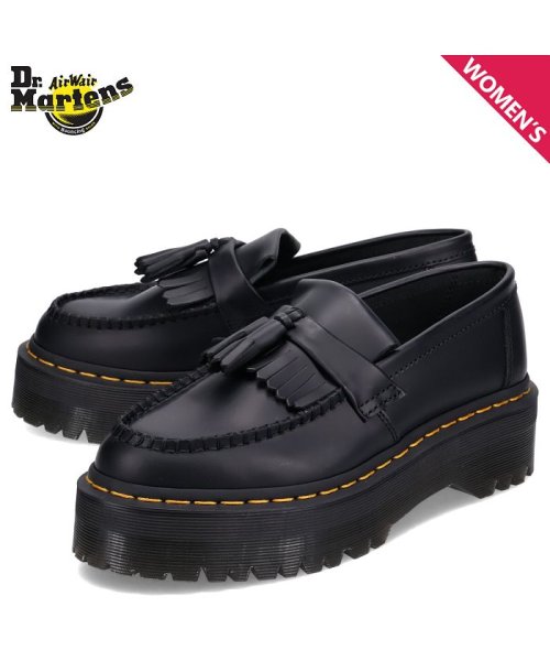 ドクターマーチン Dr.Martens タッセルローファー エイドリアン クアッド レディース 厚底 ADRIAN QUAD TASSEL LOAFER ブラッ QUAD Martens ADRIAN ドクターマーチン Dr TASSEL LOAFER