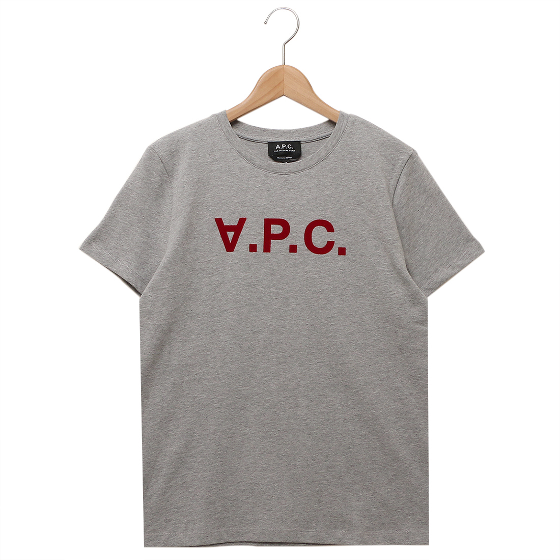 アーペーセー Tシャツ カットソー グレー レッド レディース APC F26944 COEZB TPH