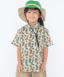 SHIPS KIDS(シップスキッズ)/SHIPS KIDS:100～130cm / リバティ プリント 半袖 シャツ/ベージュ