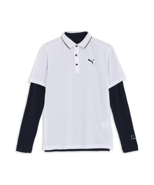PUMA(プーマ)/メンズ ゴルフ ストレッチ スムース カノコ セット ポロシャツ/WHITEGLOW