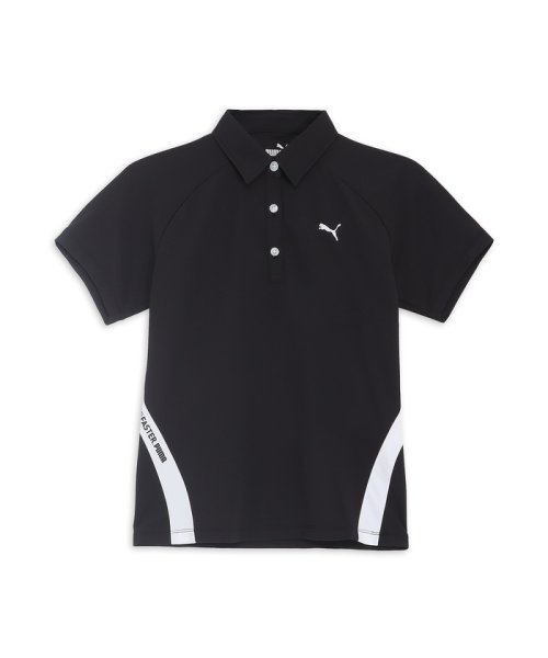 PUMA(プーマ)/ウィメンズ ゴルフ パフォーマンス ストレッチ テックカット  半袖 ポロシャツ/PUMABLACK
