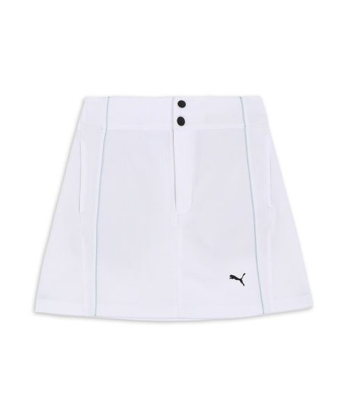 PUMA(プーマ)/ウィメンズ ゴルフ PF ダブルニット サイドライン スカート/WHITEGLOW