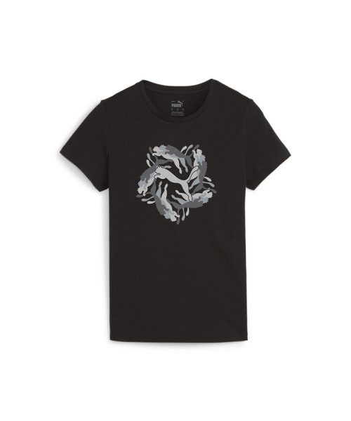 PUMA(プーマ)/ウィメンズ ESS+ キャット グラフィック 半袖 Tシャツ/PUMABLACK