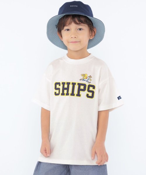 SHIPS KIDS(シップスキッズ)/【SHIPS KIDS別注】RUSSELL ATHLETIC:100～130cm / TEE/ホワイト系