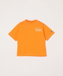SHIPS any WOMEN(シップス　エニィ　ウィメン)/CHAMPION: チェーン刺繍 バックプリント フットボール Tシャツ<KIDS>/オレンジ