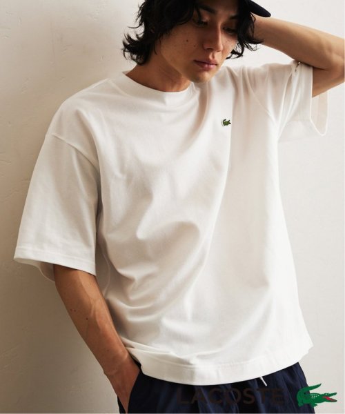 417 EDIFICE(フォーワンセブン　エディフィス)/【LACOSTE / ラコステ】417別注マイクロカノコモックネックTEE/ホワイト