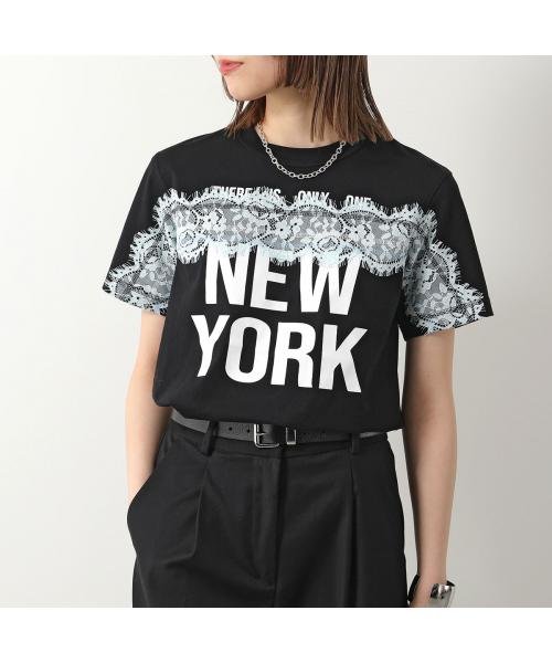 3.1 Phillip Lim(スリーワンフィリップリム)/3.1 Phillip Lim Tシャツ E241－10067NYT 半袖 レース プリント/ブラック