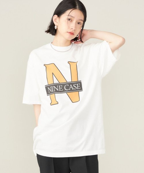 SHIPS WOMEN(シップス　ウィメン)/《予約》SHIPS NINE CASE:〈洗濯機可能〉N TEE◆/ホワイト