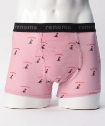 renomaPARIS(レノマパリス)/レノマパリス　愛犬＆ロゴ柄　ボクサーパンツ/ピンク