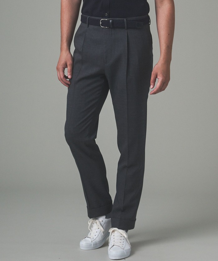 ロングセラー【MOVE】ウォッシャブル ウールトラウザーズ＿ベーシック