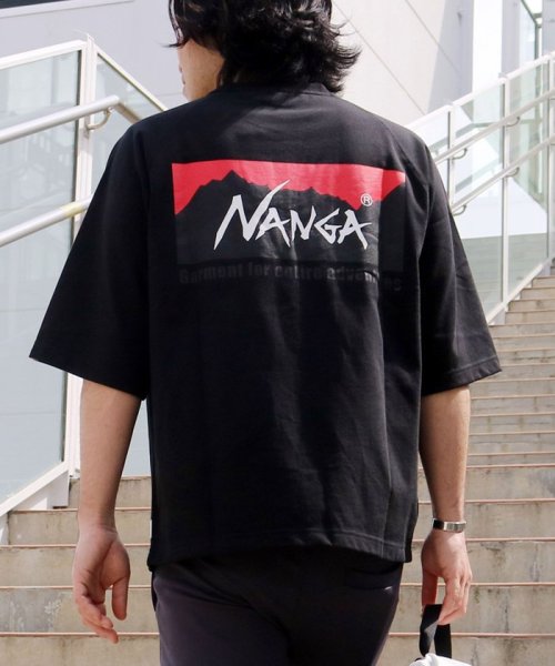 Grand PARK(グランドパーク)/NANGA × Grand PARK/ナンガ×グランドパーク別注ラグランTシャツ/49ブラック