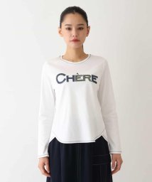 HIROKO BIS/スパンコールロゴTシャツ /洗える/506000799