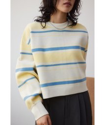 AZUL by moussy/2WAYマルチボーダーニットカーディガン/506000855