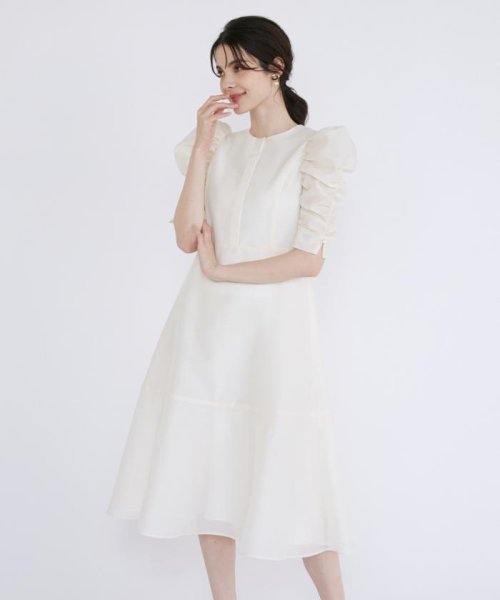 《M Maglie le cassetto》ギャザースリーブワンピース Maglie le