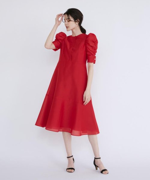 《M Maglie le cassetto》ギャザースリーブワンピース Maglie le