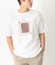 a.v.v (MEN)/【接触冷感】スクエアプリントセミワイドシルエットTシャツ/505890282