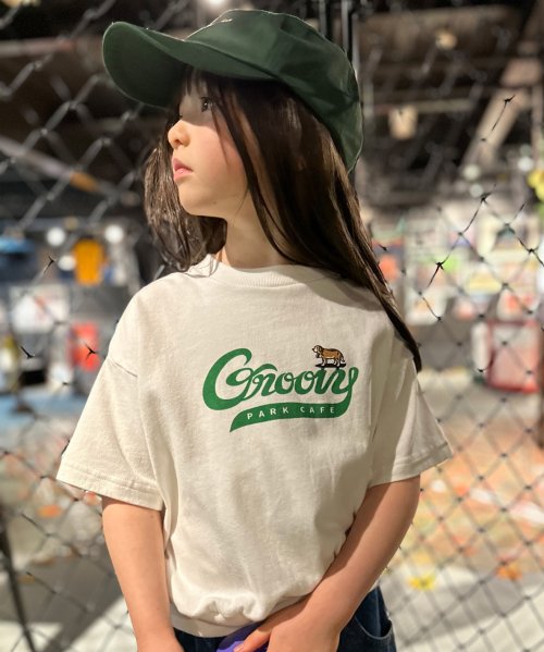 GROOVY COLORS(グルービーカラーズ)/GROOVY PARK CAFE 裾リブTシャツ/ホワイト