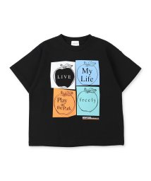 GROOVY COLORS(グルービーカラーズ)/ART APPLE Tシャツ/ブラック
