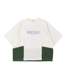 GROOVY COLORS/切り替えWIDEシルエット Tシャツ/505835796