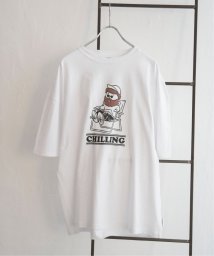 VENCE　EXCHANGE/ヒゲ発泡キャラプリントTシャツ/505840137