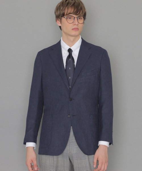 MACKINTOSH LONDON(MACKINTOSH LONDON（メンズ）)/【NEW BRIDGE】 【Loro Piana/ロロ・ピアーナ】SUMMERTIME ドビー無地ジャケット/ネイビー