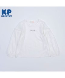 KP/KP(ケーピー)【日本製】肩ドットチュールの長袖Tシャツ(140～160)/505921064