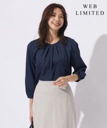 J.PRESS LADIES（LARGE SIZE）/【WEB限定カラーあり】ストライプジャカード フロントタック カットソー/505928402