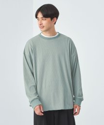 green label relaxing(グリーンレーベルリラクシング)/【WEB限定】＜GLR or＞ワイドリブ ロングスリーブ カットソー/LT.BLUE