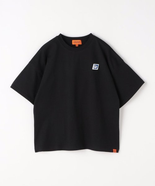 green label relaxing （Kids）(グリーンレーベルリラクシング（キッズ）)/【別注】＜UNIVERSAL OVERALL＞TJ プリント ショートスリーブ Tシャツ 140cm－160cm/BLACK