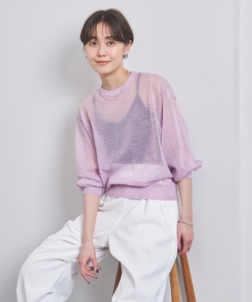 シアー クルーネック ニット クルーネック シアー ニット GM1402958377(10725円)