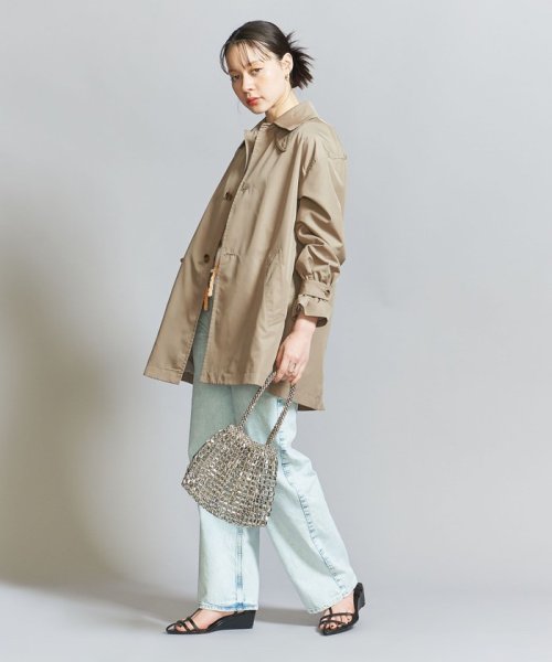 BEAUTY&YOUTH UNITED ARROWS(ビューティーアンドユース　ユナイテッドアローズ)/【WEB限定】タフタ ミドルステンカラーコート/BEIGE