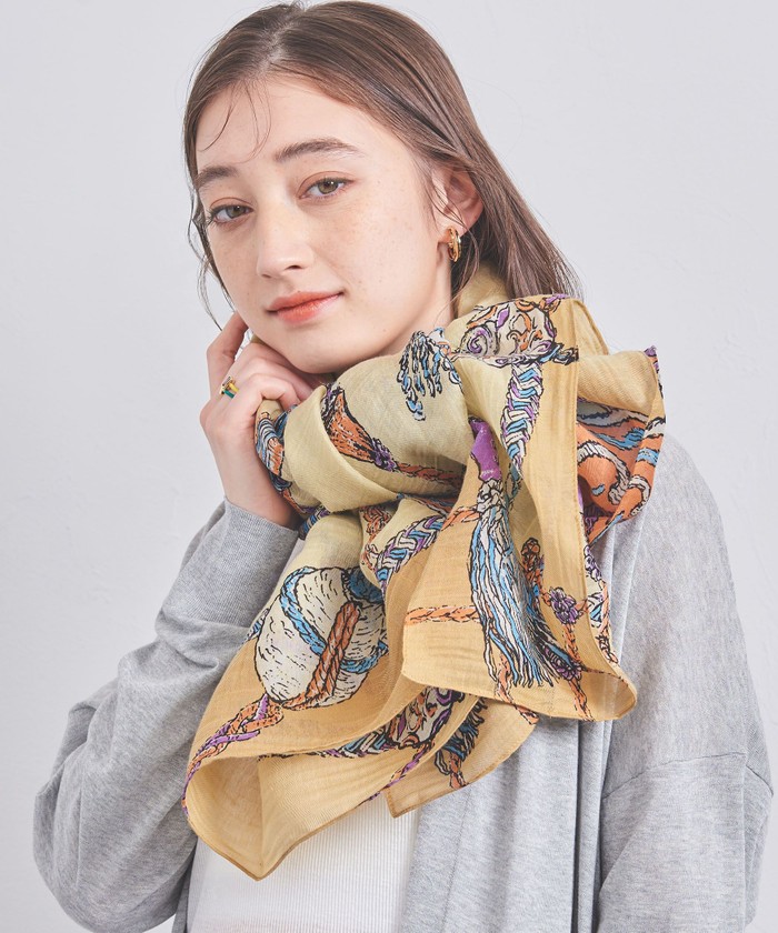 manipuri マニプリ 0151333014 コットンシルクストール