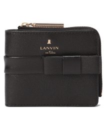 LANVIN en Bleu(BAG)(ランバンオンブルー（バッグ）)/シャリテ ラウンド二つ折り財布/ブラック