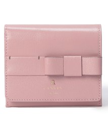 LANVIN en Bleu(BAG)(ランバンオンブルー（バッグ）)/シャリテ 内BOX二つ折り財布/ピンク