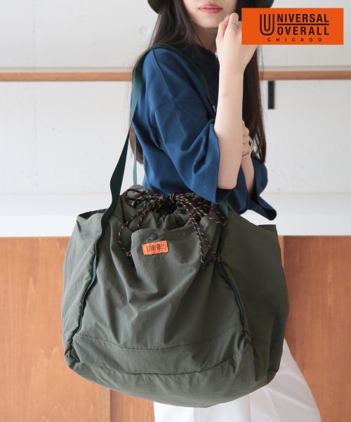 UNIVERSAL OVERALL(ユニバーサルオーバーオール)/【UNIVERSAL OVERALL/ユニバーサルオーバーオール】SHINGEN BUDOU BAG L マザーズバッグ 旅行バッグ UVO－189/ダークオリーブ