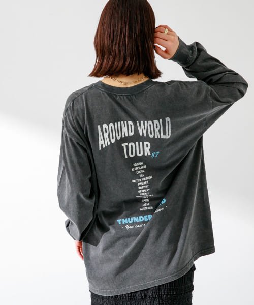 URBAN RESEARCH Sonny Label(アーバンリサーチサニーレーベル)/USEDLIKEプリントロングTシャツ/TOUR