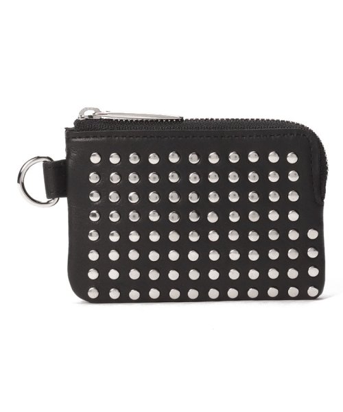 PATRICK STEPHAN(パトリックステファン)/Leather coin case 'all－studs'/シルバー