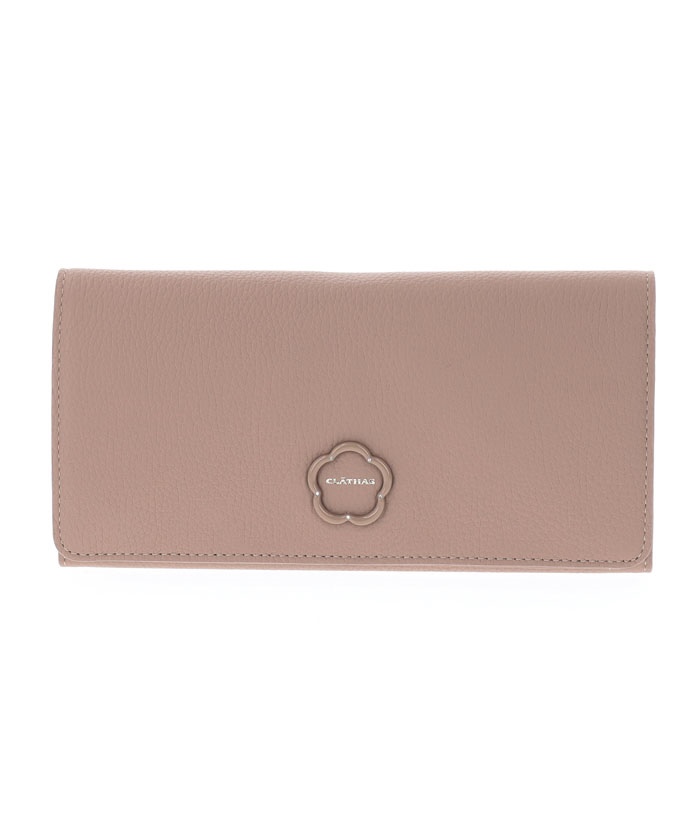 CLATHAS ブルトン ギャルソン長財布 グレージュ F CLATHAS ブルトン ギャルソン長財布 グレージュ F