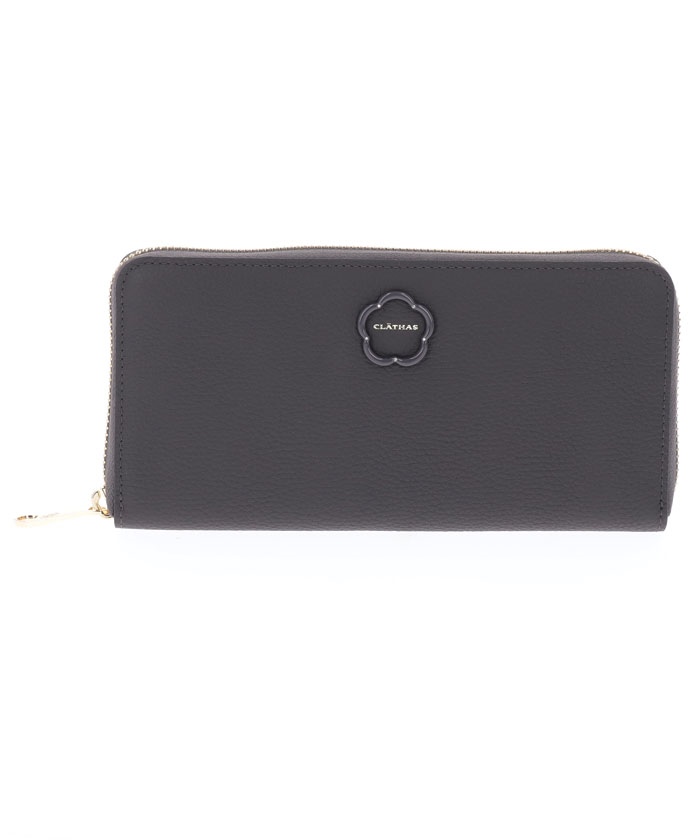 CLATHAS ブルトン ラウンド長財布 ダークグレー F CLATHAS ブルトン ラウンド長財布 ダークグレー F
