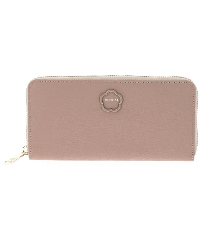 CLATHAS ブルトン ラウンド長財布 グレージュ F CLATHAS ブルトン ラウンド長財布 グレージュ F