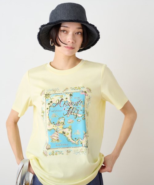 CARA　O　CRUZ(キャラ・オ・クルス)/【接触冷感 洗える】カリブ海Tシャツ/イエロー系