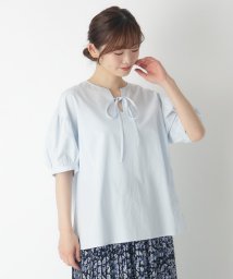  LAURA ASHLEY/フロントリボンブラウス/506001777