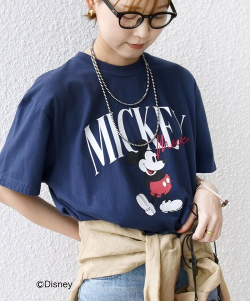 SHIPS WOMEN(シップス　ウィメン)/《一部追加予約》GOOD ROCK SPEED:MICKEY TEE ◆/ネイビー