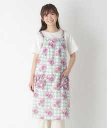  LAURA ASHLEY(ローラアシュレイ)/【GIFTにおすすめ】バーンズフィールド柄 エプロン/グリーン（122）