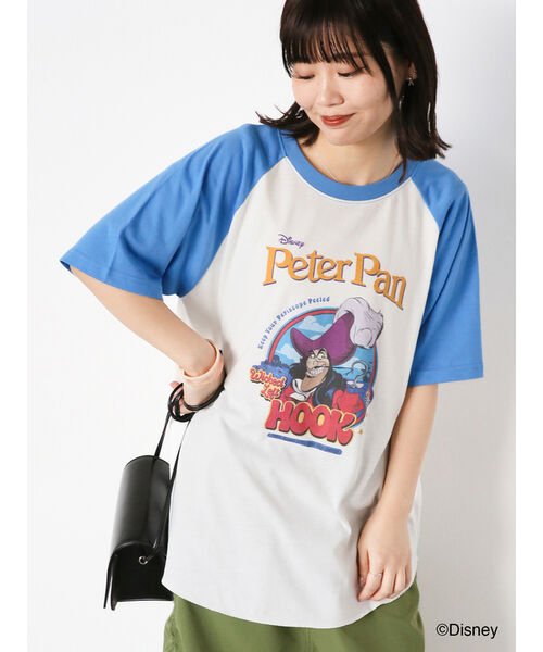 ehka sopo(エヘカソポ)/【Disney】ピーター・パン/ラグランTシャツ/ブルー