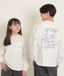GLAZOS/バックスケートプリント長袖Tシャツ/506002802