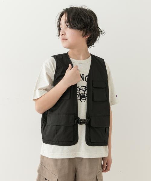 URBAN RESEARCH DOORS（Kids）(アーバンリサーチドアーズ（キッズ）)/『WEB/一部店舗限定サイズ』マルチポケットベスト(KIDS)/BLACK