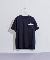 tk.TAKEO KIKUCHI(ティーケー　タケオキクチ)/スタープリント半袖Tシャツ/ブルー（093）