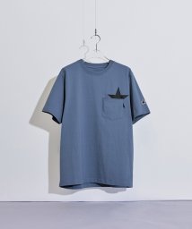 tk.TAKEO KIKUCHI(ティーケー　タケオキクチ)/スタープリント半袖Tシャツ/ブルー（091）